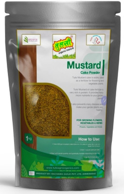 Tulsi MUSTARD CAKE,ORGANIC FERTILIZER,FOR GROWING FLOWERS, VEGETABLES & HERBS, 1KG Fertilizer(1 kg, Cake)