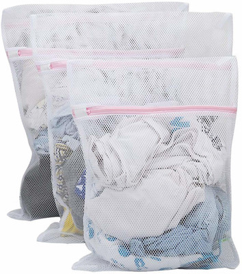 NISHIV 6 L White Laundry Bag(Polyester)