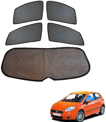 KOZDIKO Side Window, Rear Window Sun Shade For Fiat Grand Punto(Black)