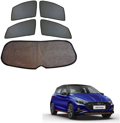 KOZDIKO Side Window, Rear Window Sun Shade For Hyundai i20(Black)