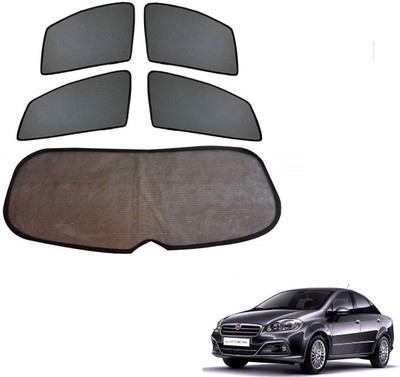 KOZDIKO Side Window, Rear Window Sun Shade For Fiat Linea(Black)