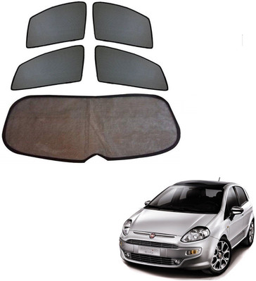 KOZDIKO Side Window, Rear Window Sun Shade For Fiat Punto Evo(Black)