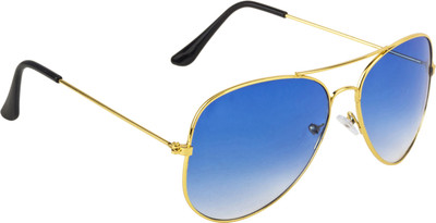 NuVew Aviator Sunglasses(For Men & Women, Blue)