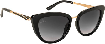 AISLIN Oval, Aviator Sunglasses(For Men & Women, Grey)