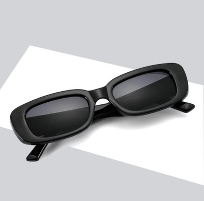 I REBEL Retro Square, Cat-eye Sunglasses(For Men & Women, Black)