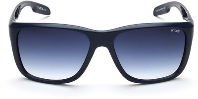 IRUS Retro Square Sunglasses(For Men, Blue)