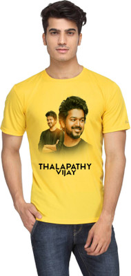 Deccan Store Graphic Print Men Round Neck Yellow T-Shirt