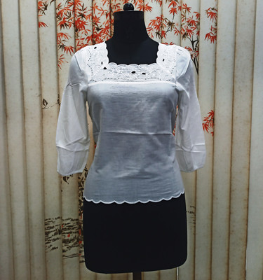 RIHANI FAB Casual Embroidered Women White Top