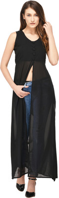 Generations Clothing Casual Solid Women Black Top