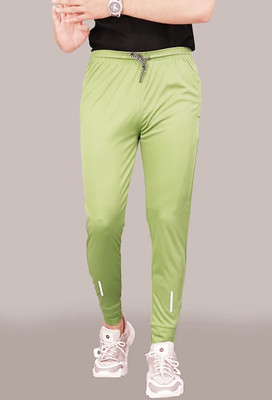 kdsn Solid Men Light Green Track Pants