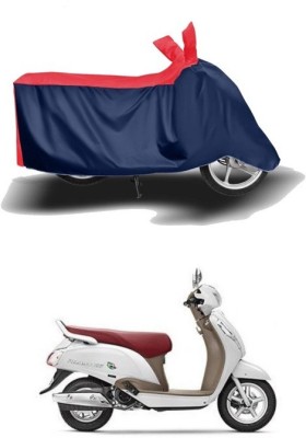 KEDIT Two Wheeler Cover for Suzuki(Access 125, Red, Blue)