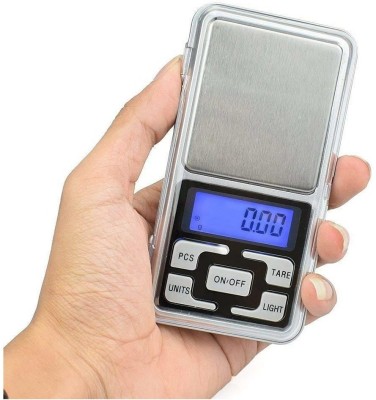 NIVAYO TM-55 MH 200 POCKET WEIGHING SCALE (SILVER) Weighing Scale(White, Silver, Multicolor)