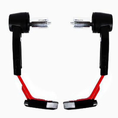 OBEROI'S TRADERS Red Brake Clutch Lever Guard Protector / Protective Hand Guard for All Bikes Handlebar Hand Guard(Universal For Bike)