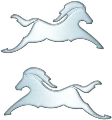 SHREE Sticker & Decal for Bike(Silver)