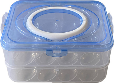 Flipco Plastic Egg Container  - 2 dozen(Multicolor)