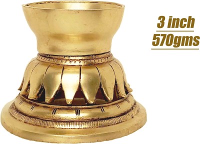 Kapil Steel Brass Table Diya(Height: 3 inch)