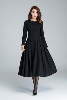 HRJ CREATION Women Fit and Flare White Midi/Calf Length Dress