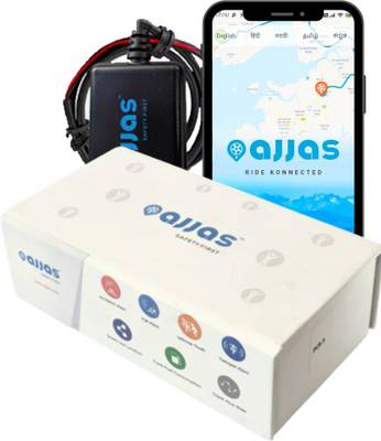 Ajjas Hidden Waterproof GPS tracker for Bike/Car/Motorcycle with Accident alert, Anti-theft tracking, Optimizer 1 Month Sim Card Data GPS Device (Black) GPS Device  (Black)