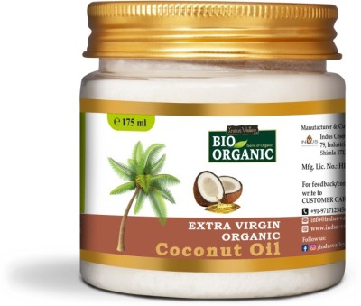 Indus Valley Bio Organic Extra Virgin Coconut Oil For Body, Hair & Skin Care(175 ml)