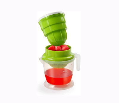 Twok Plastic Plastic Hand Juicer Nano Fruit Juicer for Orange & Grapes 2 in 1 Manual Hand Juicer(Multicolor)