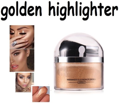 YAWI Illuminator Glowing Shimmer Shiny BROWNZ GOLD Highlight For Professional Look Highlighter(BROWNZ GOLD)