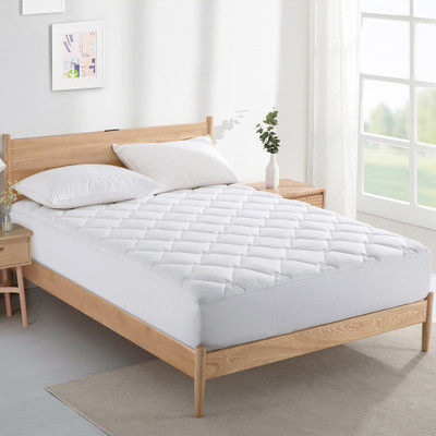 Luxurious Life Fitted Double Size Stretchable, Waterproof Mattress Cover(White)