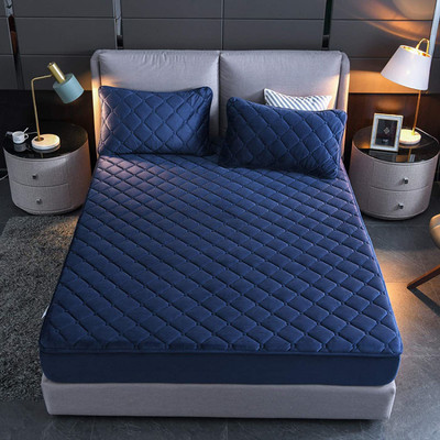 TUNDWAL'S Fitted Single Size Breathable, Waterproof Mattress Cover(Blue)