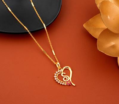 S letter gold pendant with price store