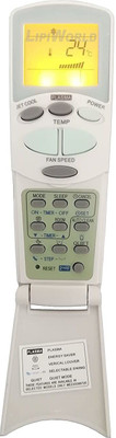 LipiWorld AKB72955307 AC Remote with Display Light Backlight Compatible for (VE-16)  LG AC Remote Controller(Grey/White)