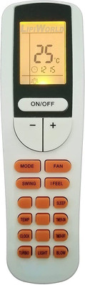 LipiWorld 133 AC Remote Control with Display Light Backlight Compatible for  VOLTAS AC Remote Controller(Grey/White)