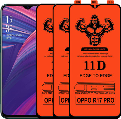 Laxdom Edge To Edge Tempered Glass for OPPO R17 PRO(Pack of 3)