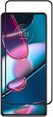 MOBIGENIX Edge To Edge Tempered Glass for MOTOROLA EDGE 30 PRO(Pack of 1)