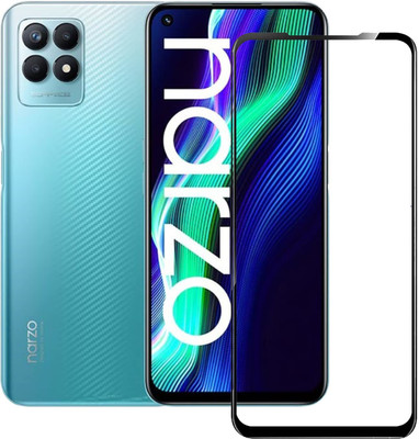 welldesign Edge To Edge Tempered Glass for Realme Narzo 50(Pack of 1)