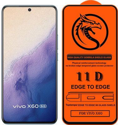 TOPTEMPER Edge To Edge Tempered Glass for VIVO X60(Pack of 1)