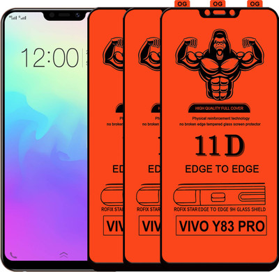 Laxdom Edge To Edge Tempered Glass for VIVO Y83 PRO(Pack of 3)