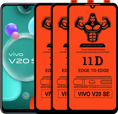 HQ Protection Edge To Edge Tempered Glass for VIVO V20 SE(Pack of 3)
