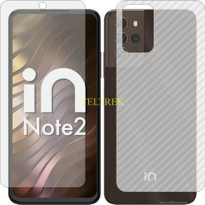 TELTREK Front and Back Screen Guard for MICROMAX IN NOTE 2 E6446 (Front Matte Finish & Back 3d Carbon Fiber)(Pack of 2)