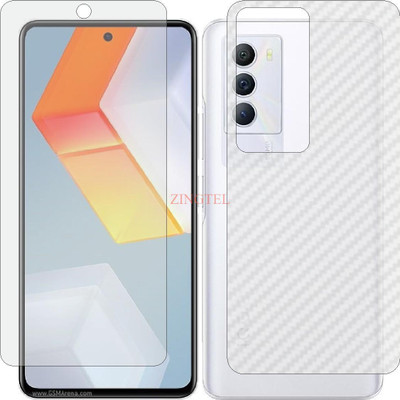 ZINGTEL Front and Back Screen Guard for VIVO IQOO NEO5 SE 5G (Front Matte Finish & Back 3d Carbon Fiber)(Pack of 2)