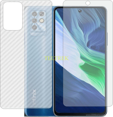 TELTREK Front and Back Screen Guard for INFINIX NOTE 11I (Front Matte Finish & Back 3d Carbon Fiber)(Pack of 2)
