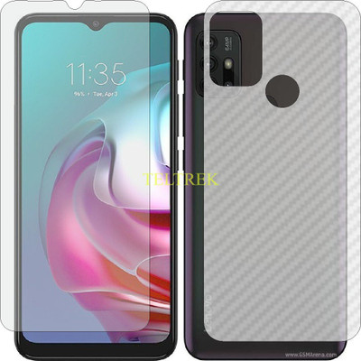 TELTREK Front and Back Screen Guard for LENOVO K 13 PRO (Front Matte Finish & Back 3d Carbon Fiber)(Pack of 2)