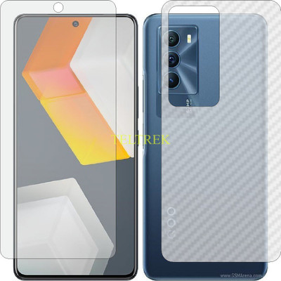 TELTREK Front and Back Screen Guard for VIVO IQOO NEO5 S 5G (Front Matte Finish & Back 3d Carbon Fiber)(Pack of 2)