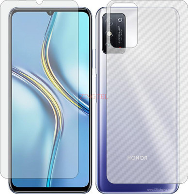 ZINGTEL Front and Back Screen Guard for HONOR X30 MAX KKGAN70 (Front Matte Finish & Back 3d Carbon Fiber)(Pack of 2)
