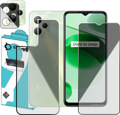 FINCH Front and Back Screen Guard for Realme C35(Pack of 3)