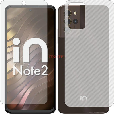 ZINGTEL Front and Back Screen Guard for MICROMAX INNOTE 2 (Front Matte Finish & Back 3d Carbon Fiber)(Pack of 2)