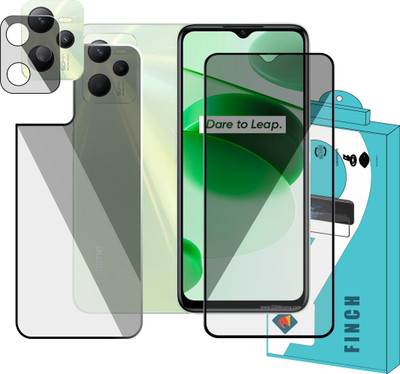 FINCH Front and Back Tempered Glass for Realme C35(Pack of 3)