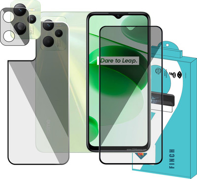 FINCH Front and Back Tempered Glass for Realme C35(Pack of 3)