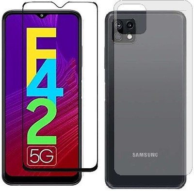 4 YARDS Front and Back Tempered Glass for Samsung Galaxy F42 5G (11-D)(Pack of 1)