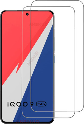AKSHUD Tempered Glass Guard for iQOO 9 5G(Pack of 2)