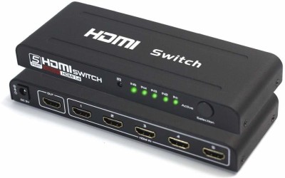 Tobo HDMI Switch Splitter 5 Ports HDMI Splitter 5 in 1 Converter TD-565H Media Streaming Device(Black)