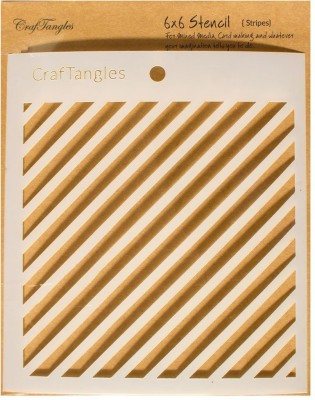 CrafTangles Stripes CTCS28 Art and Craft Stencil(Pack of 1, Stripes)